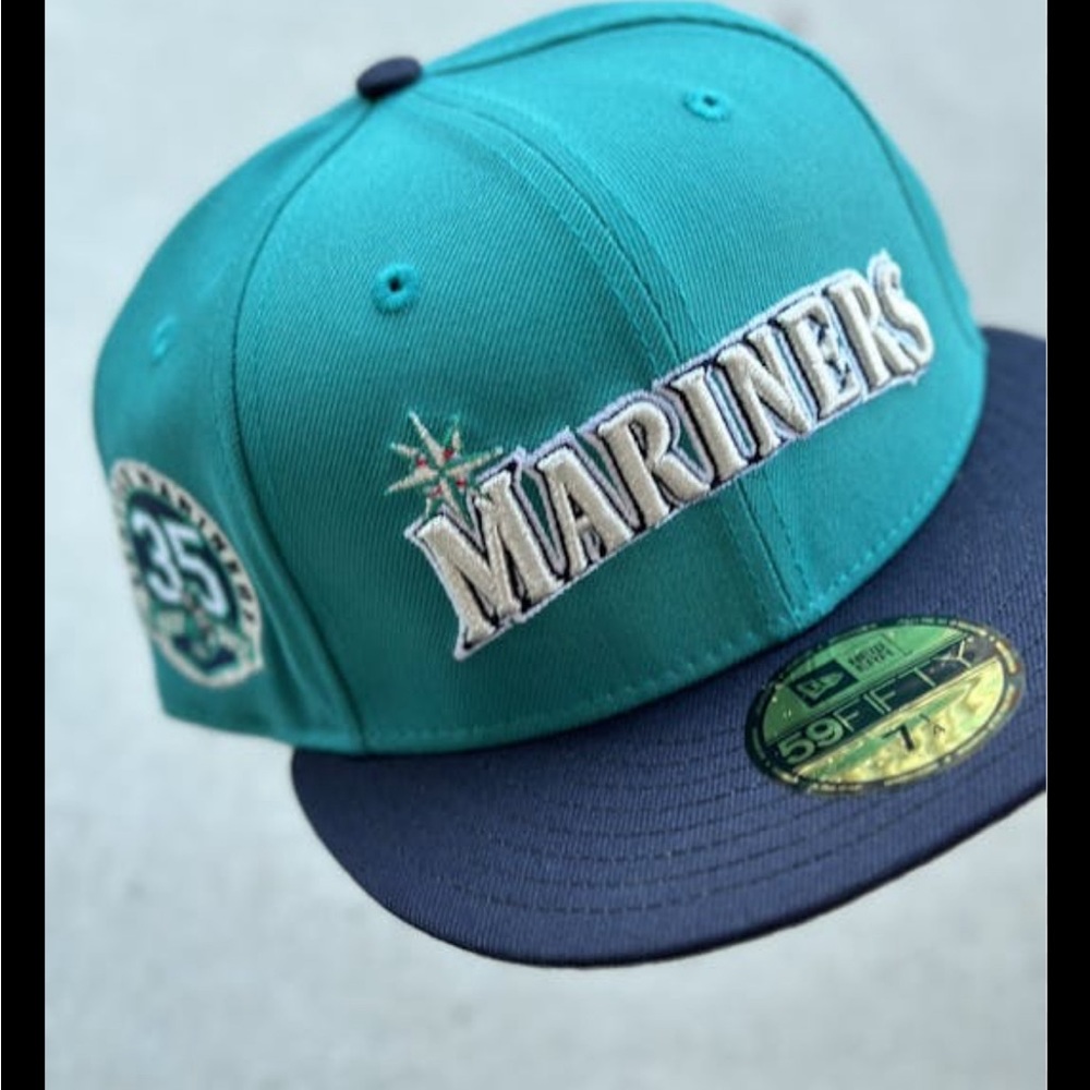 New Era Seattle Mariners Retro script 59fifty hatclub hat NWOT